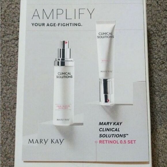 Mary Kay Clinical Solutions Set Retinol .5 and Calm Restore Face Milk New in Box - Picture 1 of 11